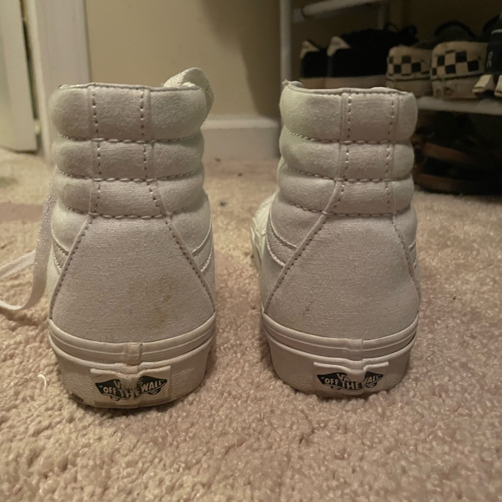 White High Top Vans - Picture 3 of 7